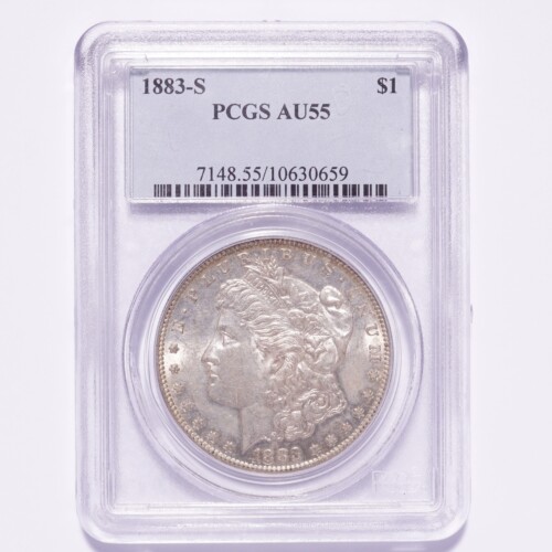 1883-S Morgan Silver Dollar PCGS AU55
