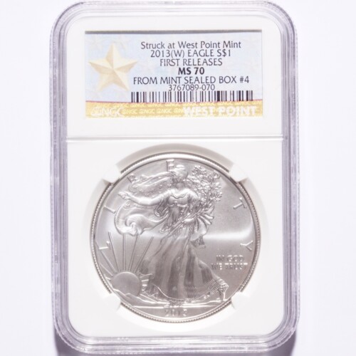 2013(W) Silver American Eagle Dollar NGC MS70 First Releases