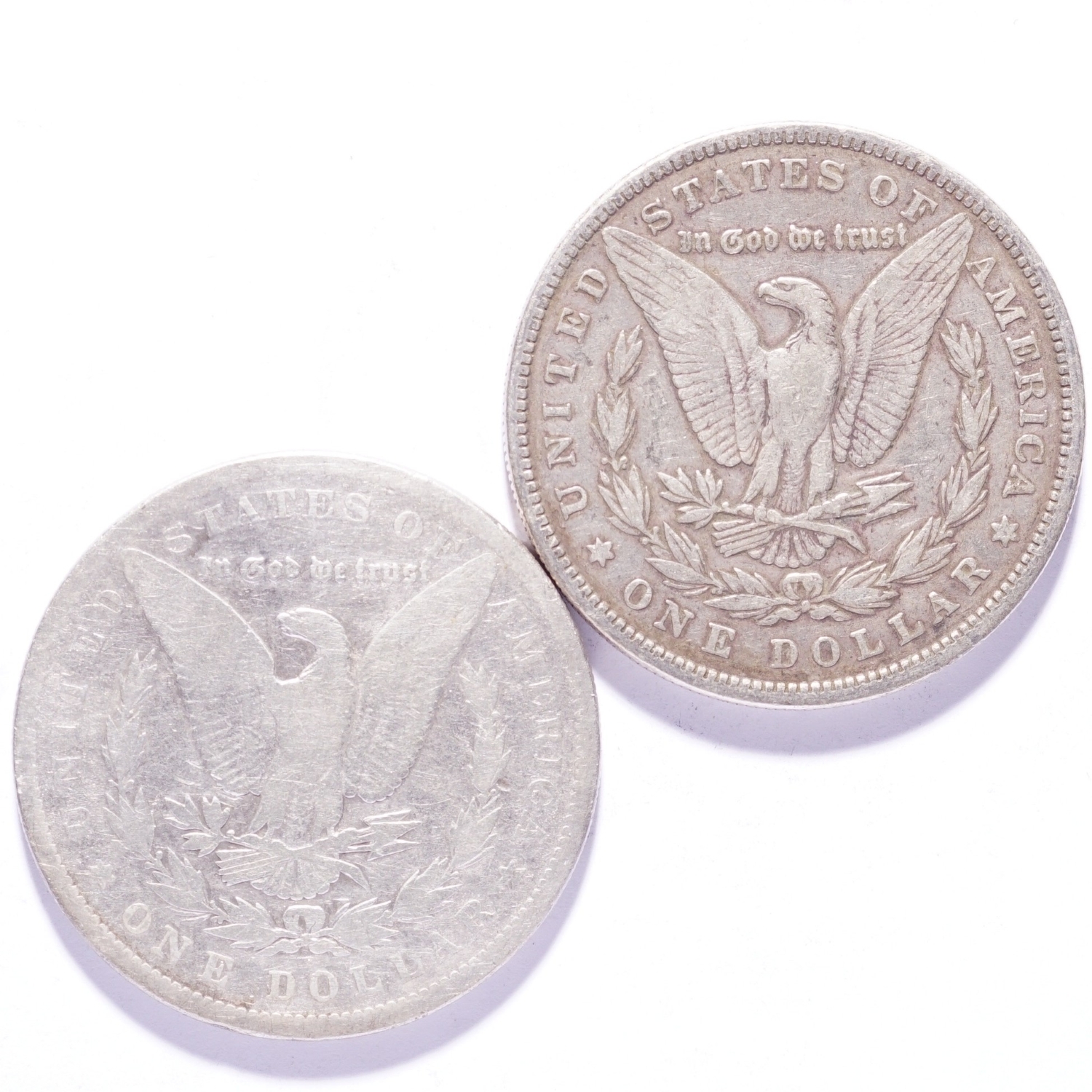 1884 Morgan Silver Dollar 2-Coin Lot - Image 2