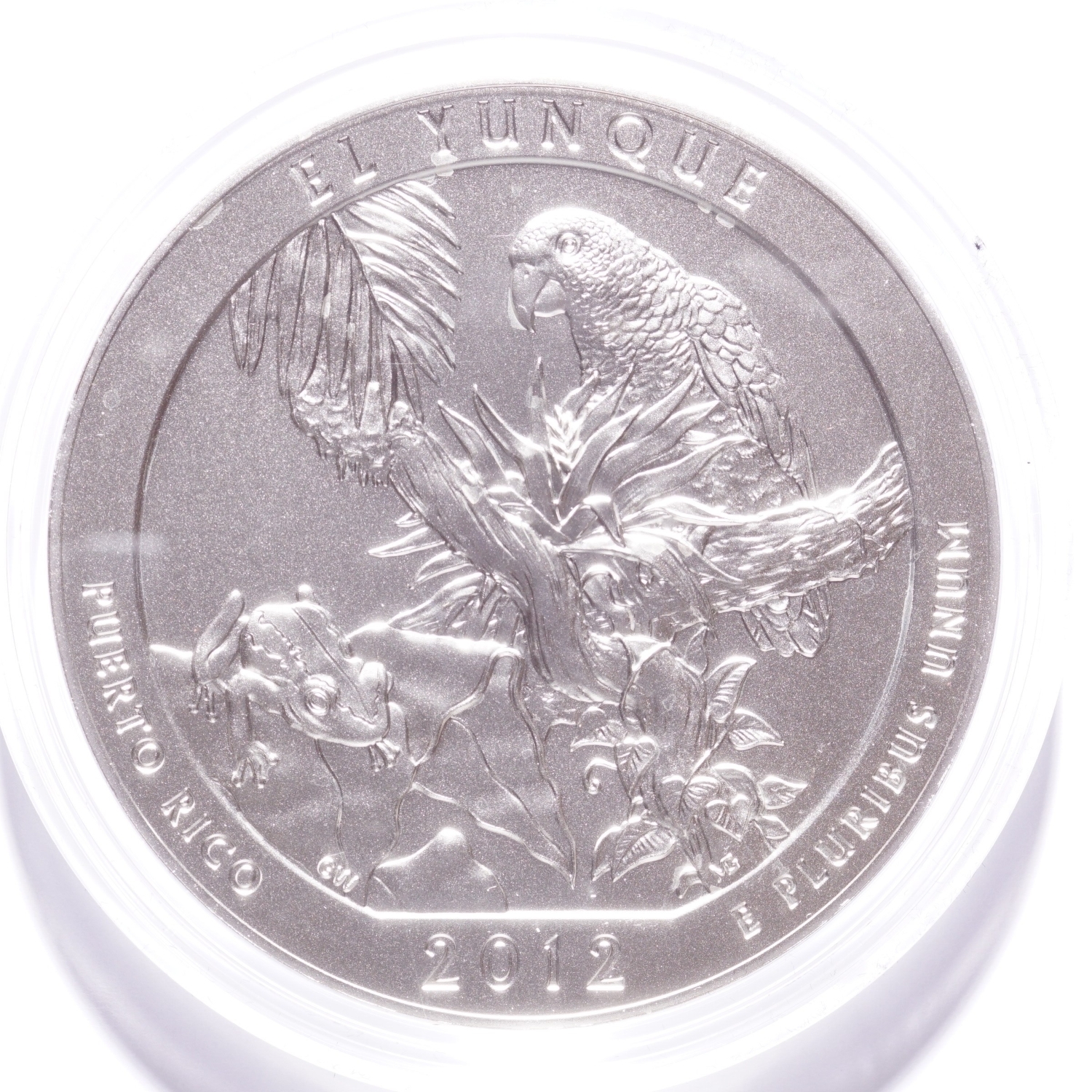2012 Silver 5oz America the Beautiful Puerto Rico El Yunque National Forest - Image 2
