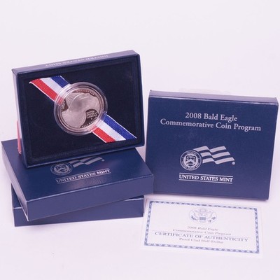 2008-S Bald Eagle Commemorative Half Dollar Proof - Image 7