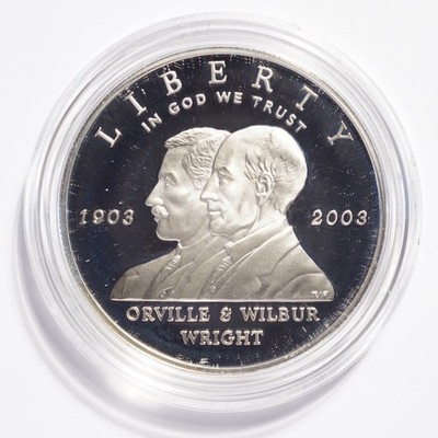 2003 First Flight Centennial Commemorative Proof Silver Dollar - Image 11