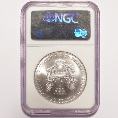 2002 Silver American Eagle Dollar NGC MS69 - Image 4