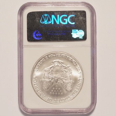 2005 Silver American Eagle Dollar NGC MS69 - Image 6