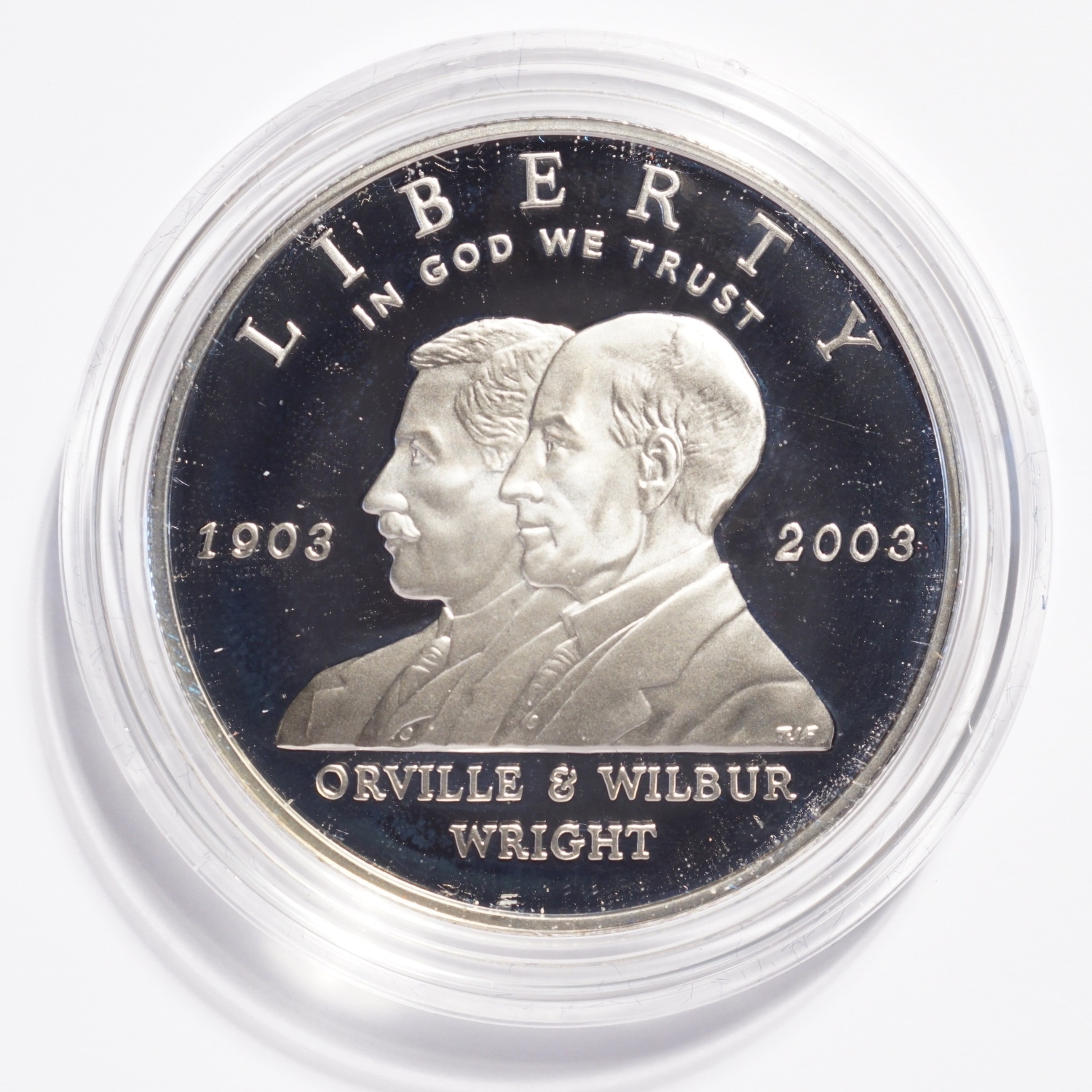 2003 First Flight Centennial Commemorative Proof Silver Dollar - Image 5