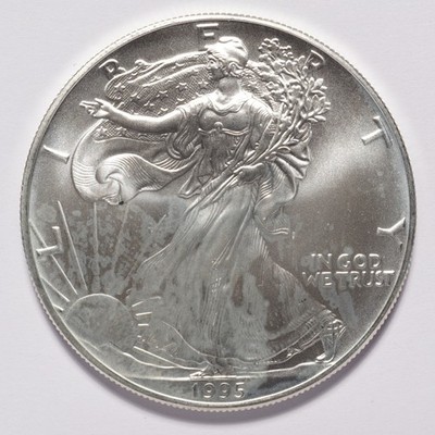1995 Silver American Eagle Dollar - Image 3