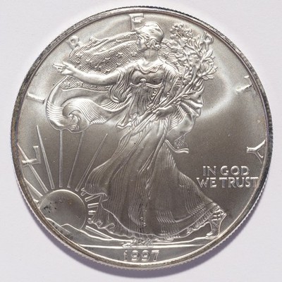 1997 Silver American Eagle Dollar - Image 3