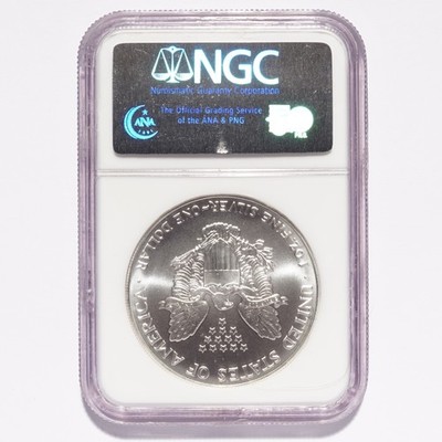 1993 Silver American Eagle Dollar NGC MS69 - Image 4