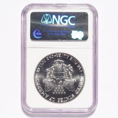 1992 Silver American Eagle Dollar NGC MS69 - Image 4