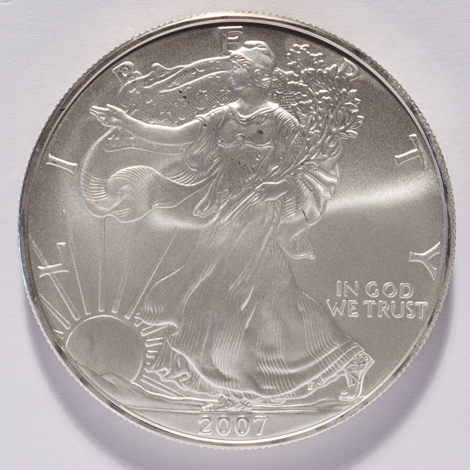 2007 Silver American Eagle Dollar - Image 3