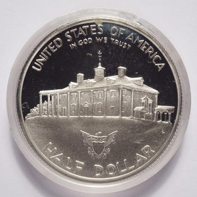 1982-S Commemorative George Washington Proof Silver Half Dollar Cap Only - Image 6
