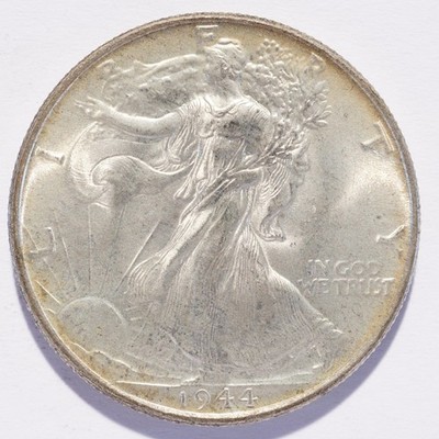 1944 Liberty Walking Silver Half Dollar - Image 5