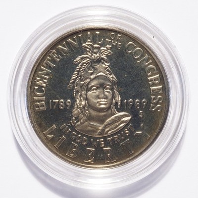 1989-S United States Congressional Coins Commemorative Half Dollar Proof Cap Only - Image 13