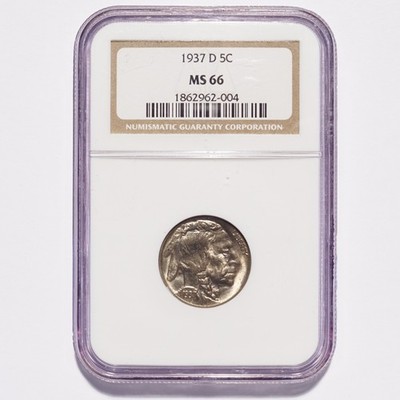 1937-D Buffalo Nickel NGC MS66 - Image 17