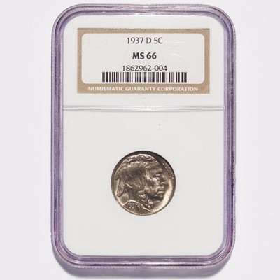 1937-D Buffalo Nickel NGC MS66 - Image 21