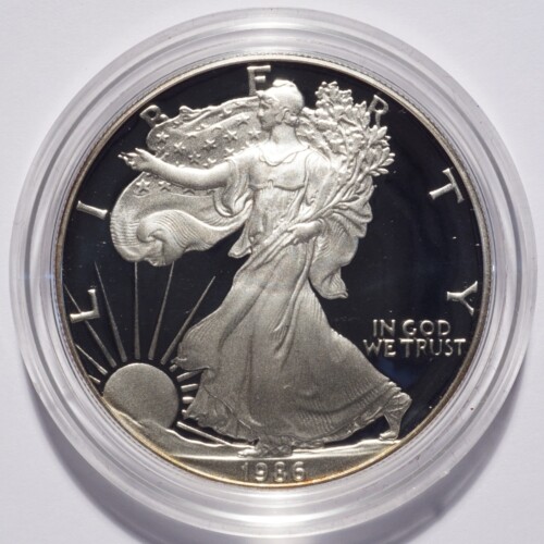 1986-S Silver American Eagle Dollar Proof Cap Only