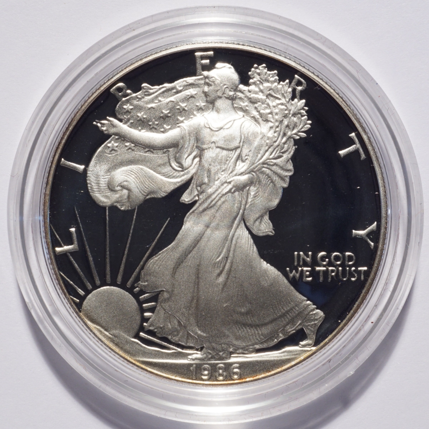 1986-S Silver American Eagle Dollar Proof Cap Only