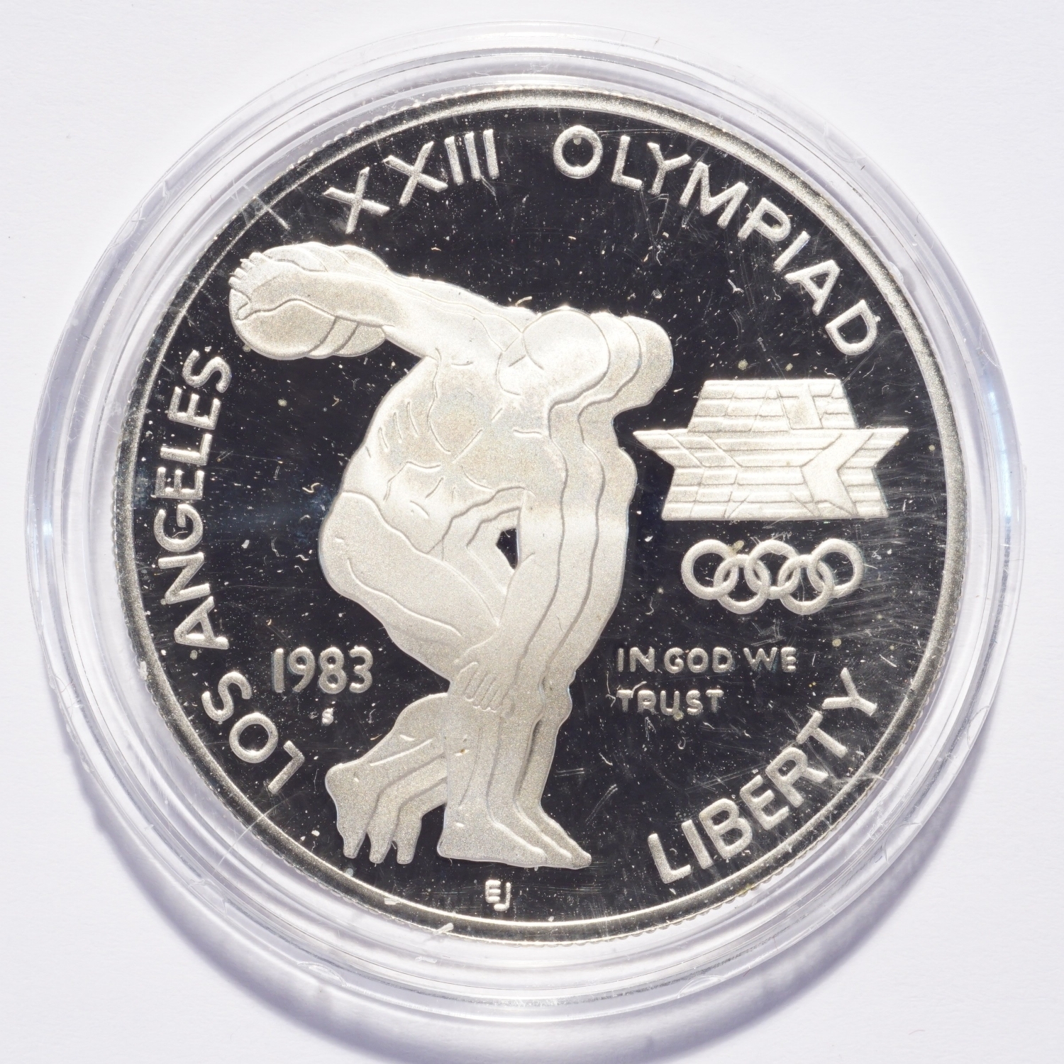 1983-S Olympic Commemorative Silver Dollar Proof Cap Only