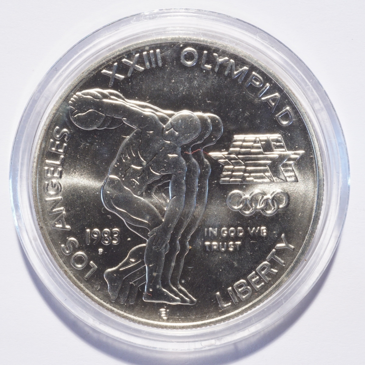 1983-P Olympic Commemorative BU Silver Dollar Cap Only