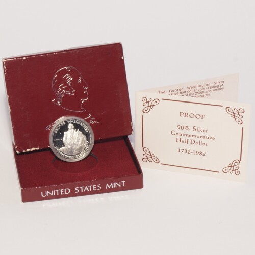 1982-S Commemorative George Washington Proof Silver Half Dollar