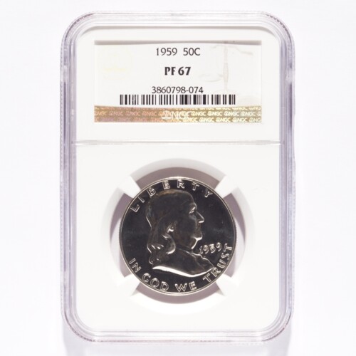 1959 Franklin Silver Half Dollar Proof NGC PR67