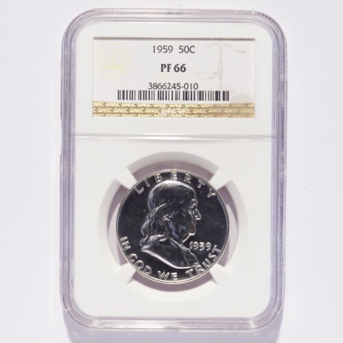 1959 Franklin Silver Half Dollar Proof NGC PR66