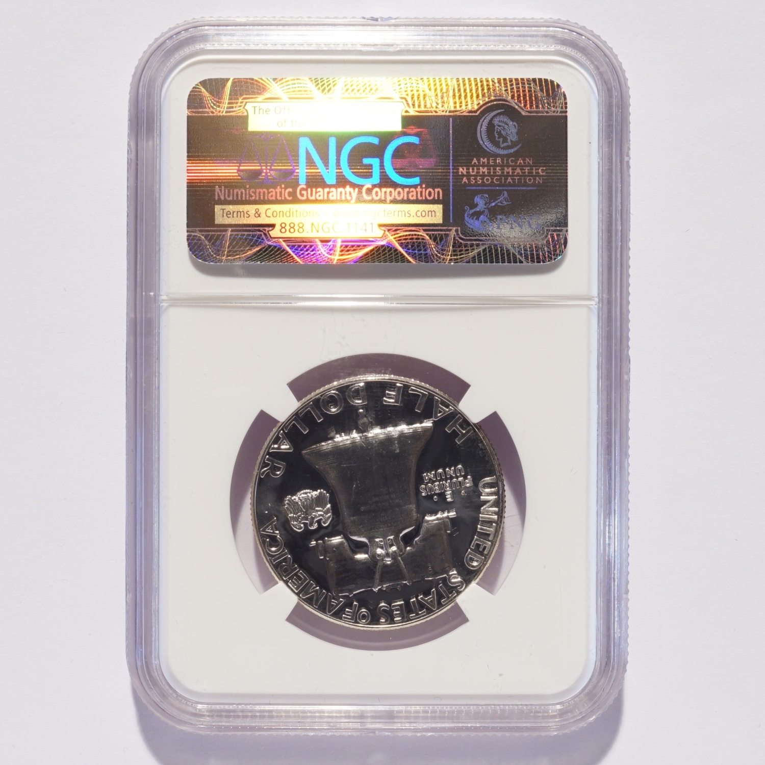 1957 Franklin Silver Half Dollar Proof NGC PR66 - Image 2