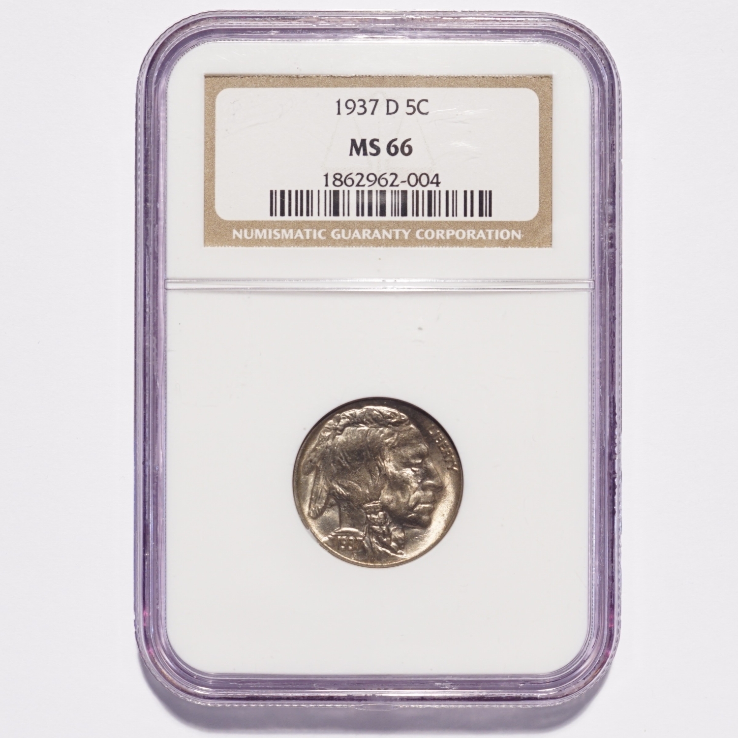 1937-D Buffalo Nickel NGC MS66 - Image 9