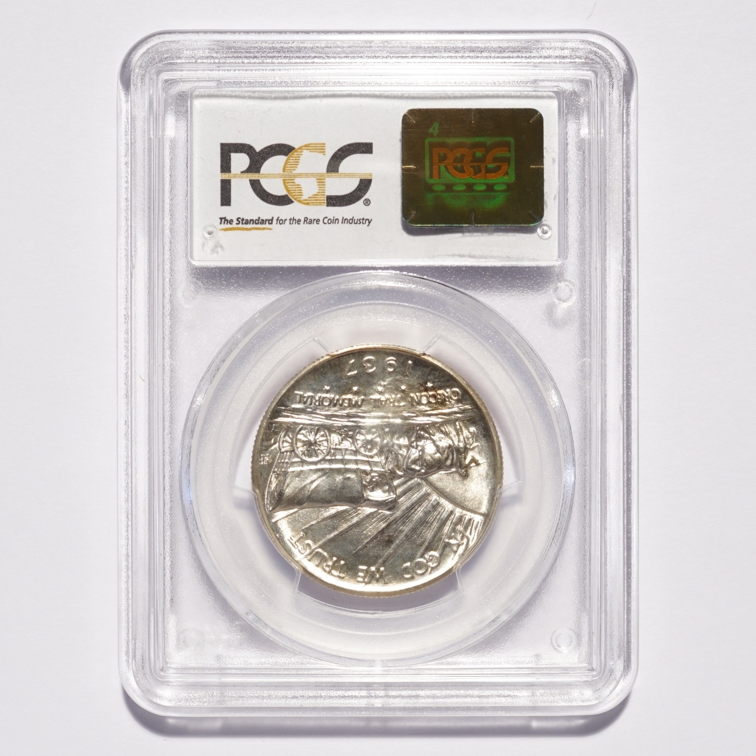 1937-D Oregon Commemorative Silver Half Dollar NGC MS67 - Image 2