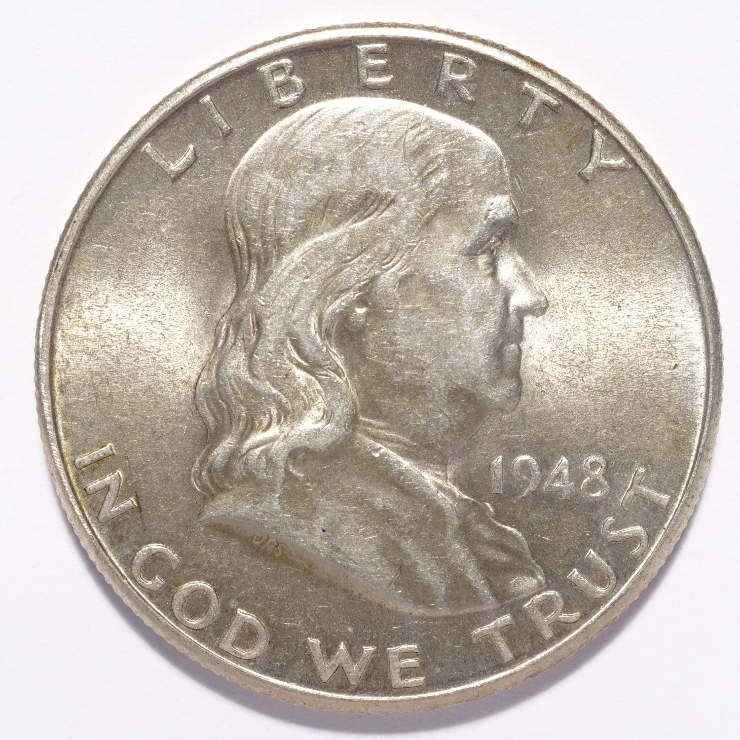 1948-D Franklin Silver Half Dollar