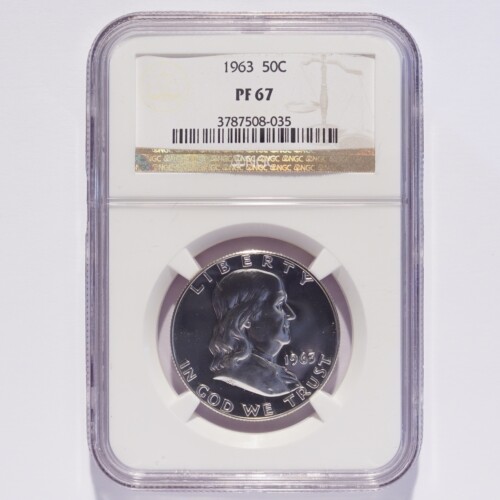 1963 Franklin Silver Half Dollar Proof NGC PF67