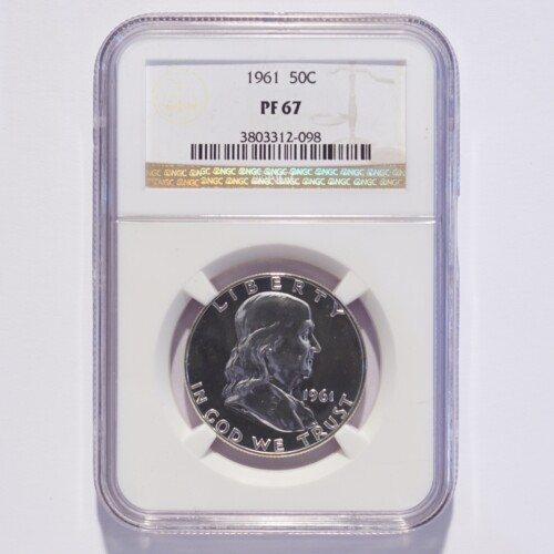 1961 Franklin Silver Half Dollar Proof NGC PR67
