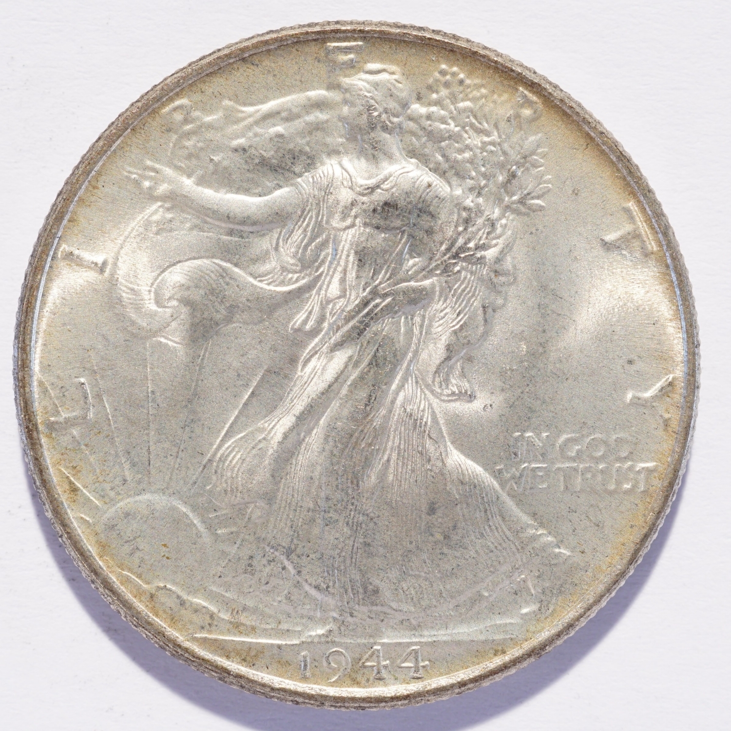 1944 Liberty Walking Silver Half Dollar - Image 3