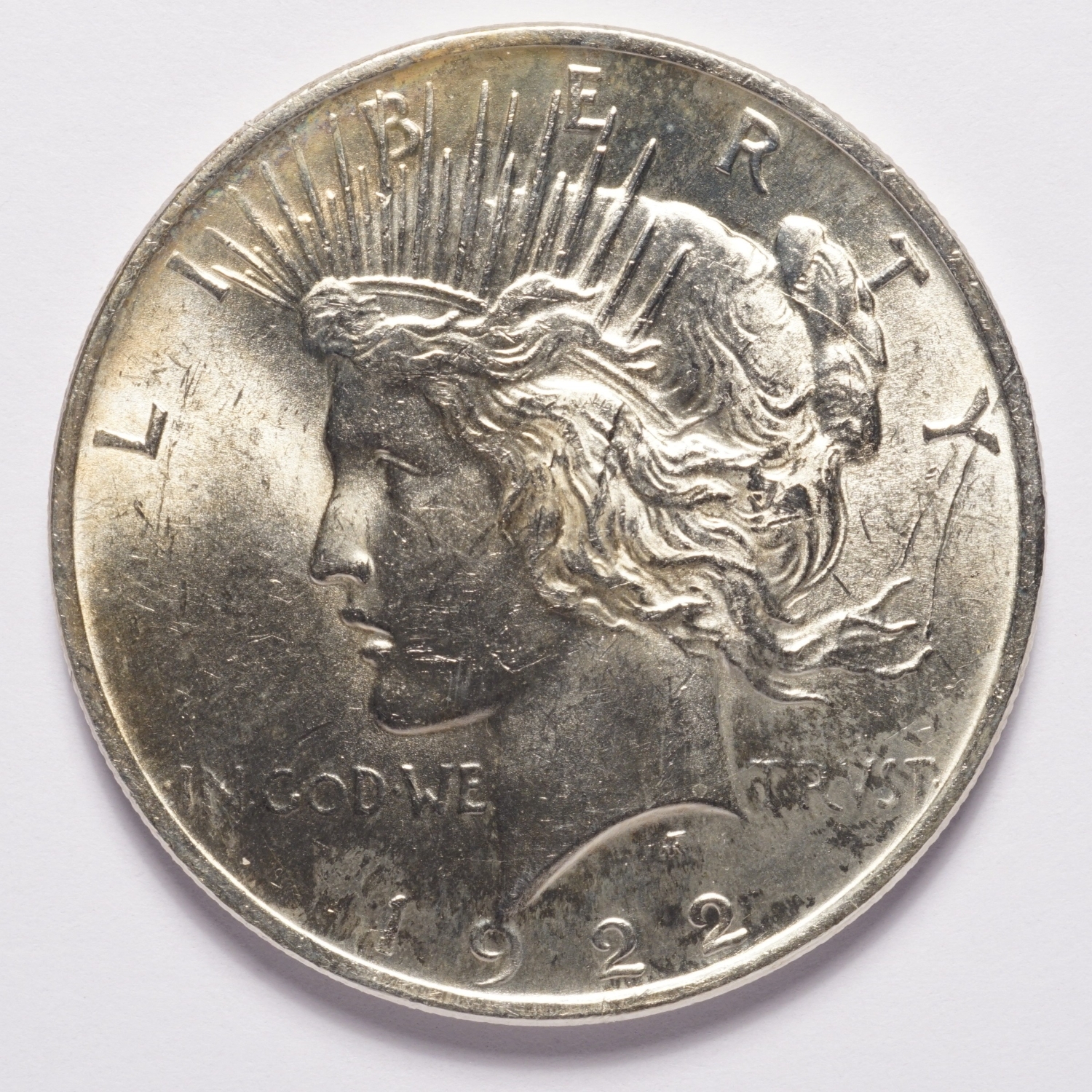 1922 Peace Silver Dollar BU