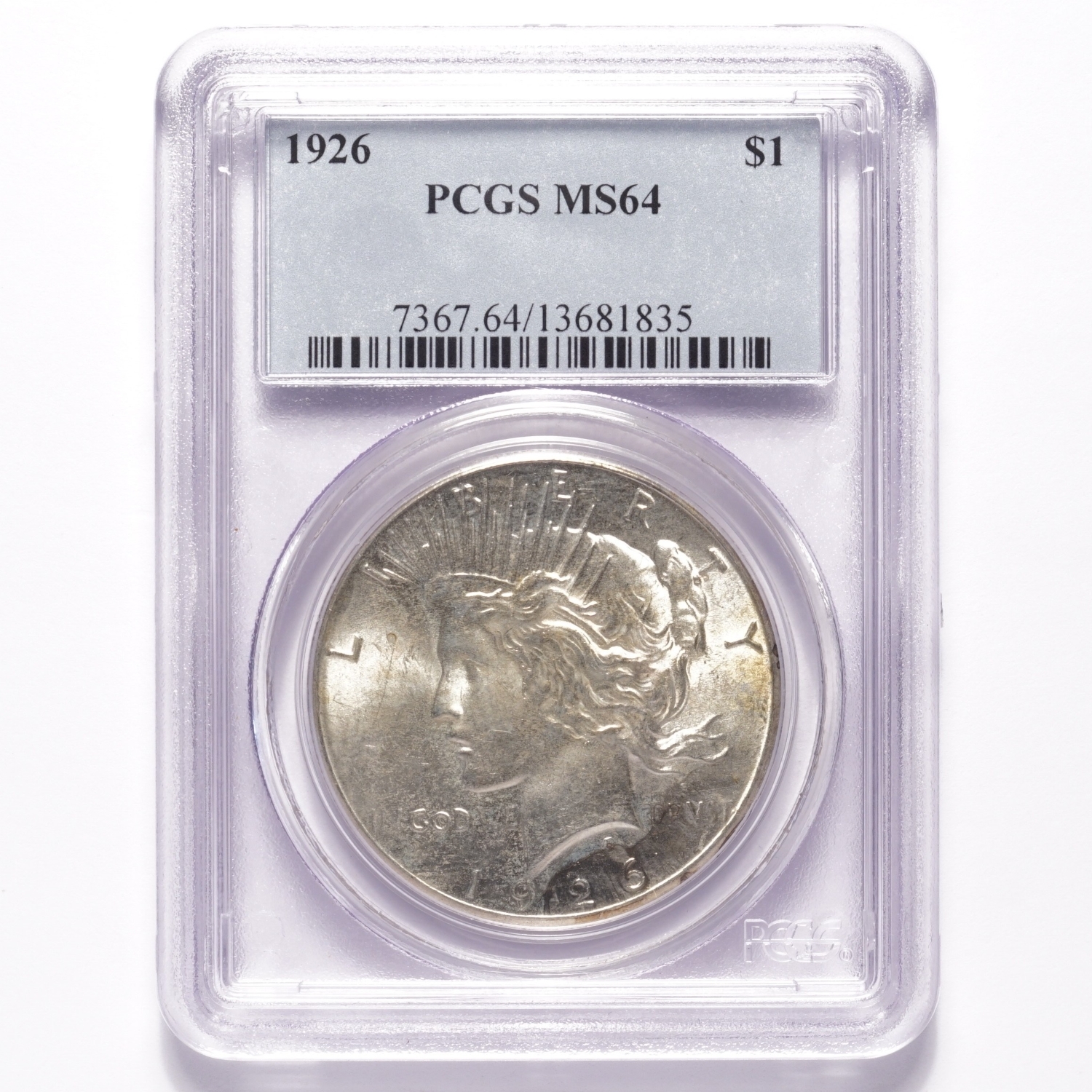 1926 Peace Silver Dollar PCGS MS64