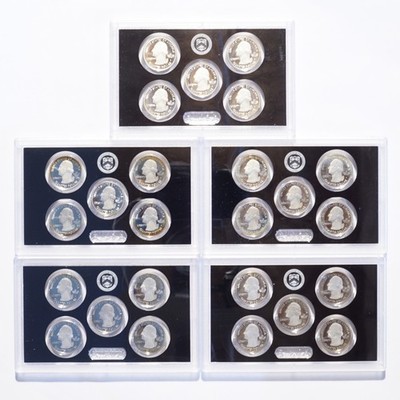 2013-2017 Proof Set Silver America the Beautiful Quarters - Image 7