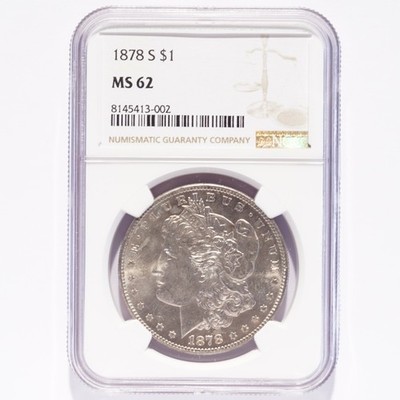 1878-S Morgan Silver Dollar NGC MS62 - Image 3