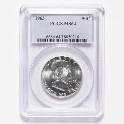 1963 Franklin Silver Half Dollar PCGS MS64 - Image 5
