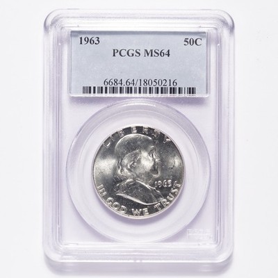 1963 Franklin Silver Half Dollar PCGS MS64 - Image 7