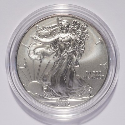 2012-W Silver American Eagle Dollar Burnished - Image 5