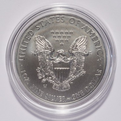 2012-W Silver American Eagle Dollar Burnished - Image 6
