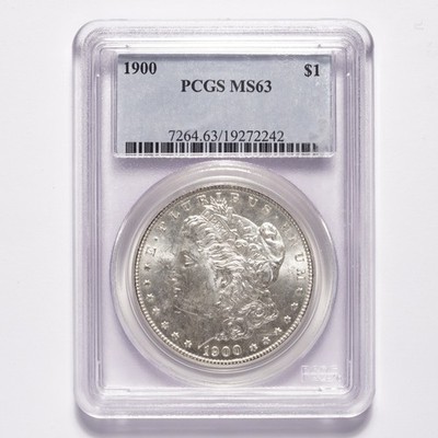 1900 Morgan Silver Dollar PCGS MS63 - Image 3