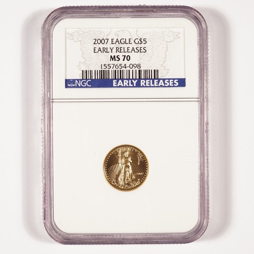 2007 Gold American Eagle $5 NGC MS70 Early Releases