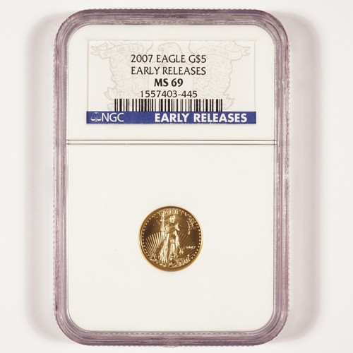 2007 Gold American Eagle $5 NGC MS69 Early Releases