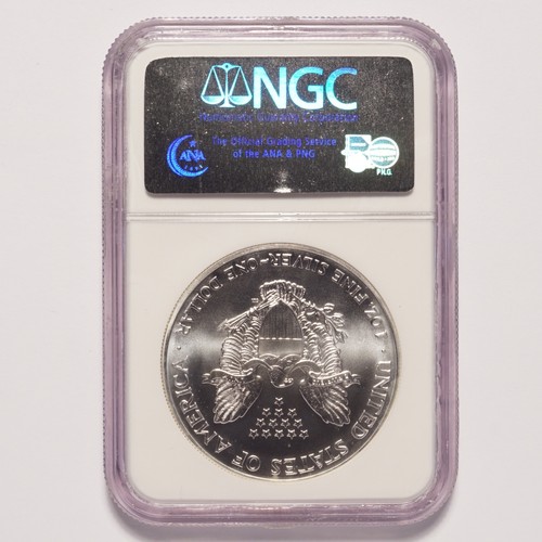 2000 Silver American Eagle Dollar NGC MS69 - Image 2