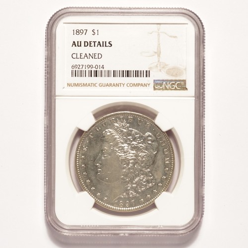 1897 Morgan Silver Dollar NGC AU Details