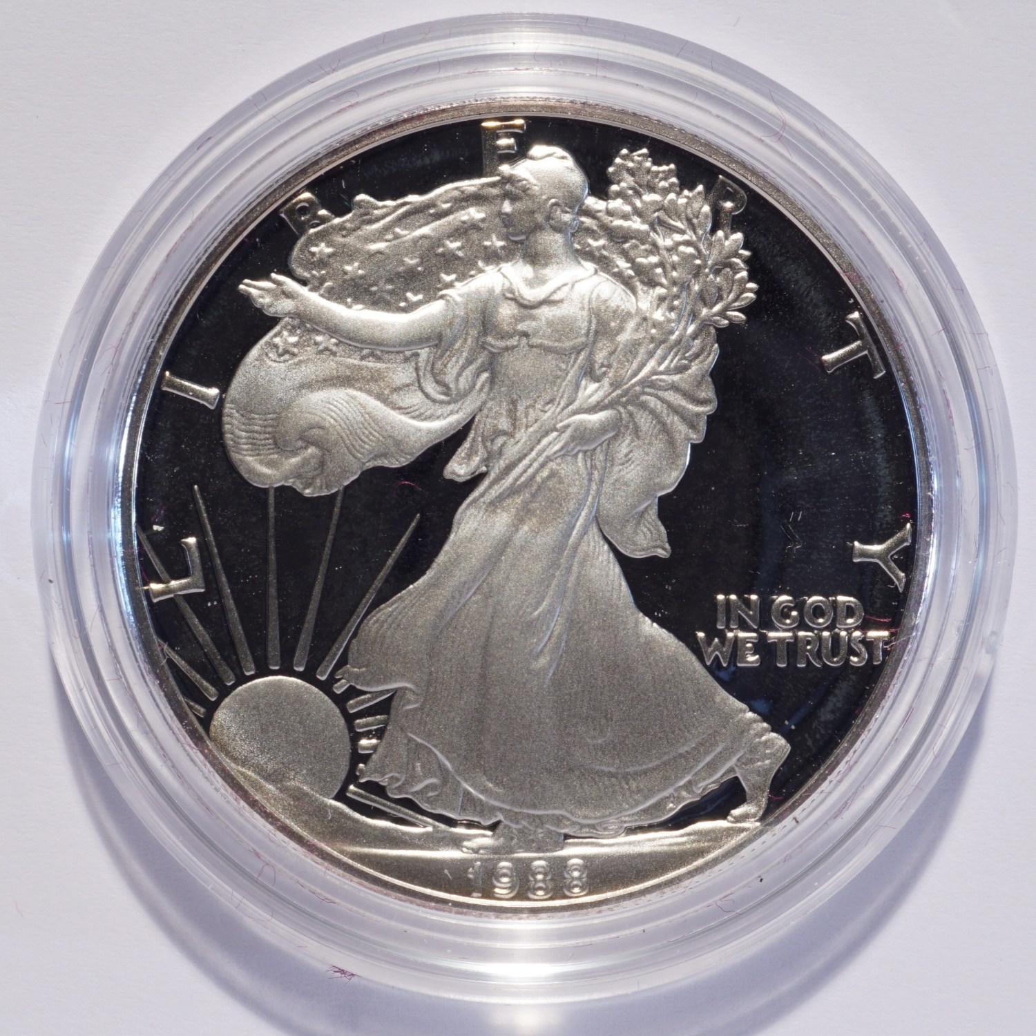 1988-S Silver American Eagle Dollar Proof - Image 2