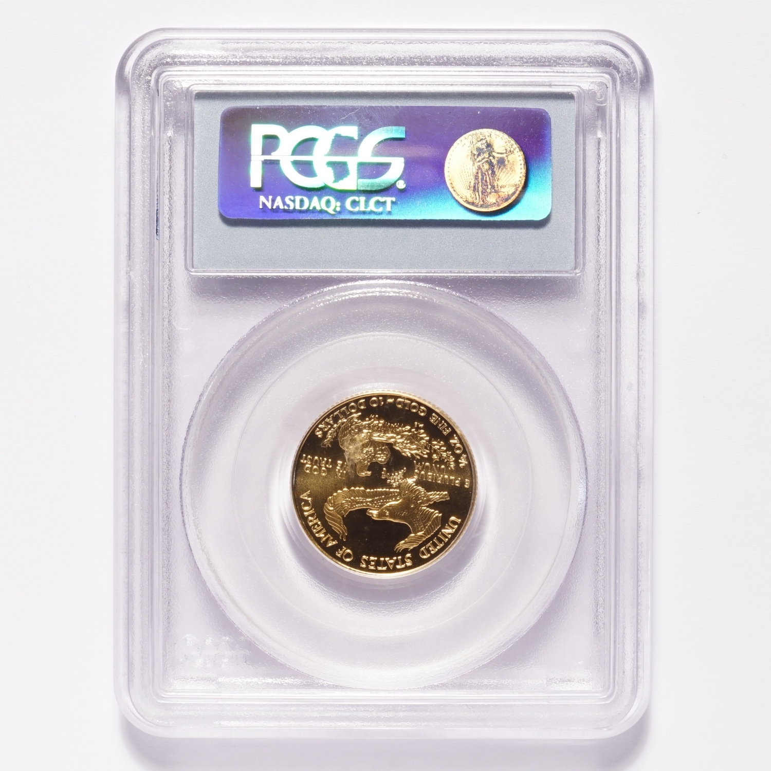 1999-W $10 Gold American Eagle PCGS MS69 Unfinished PR Dies - Image 2