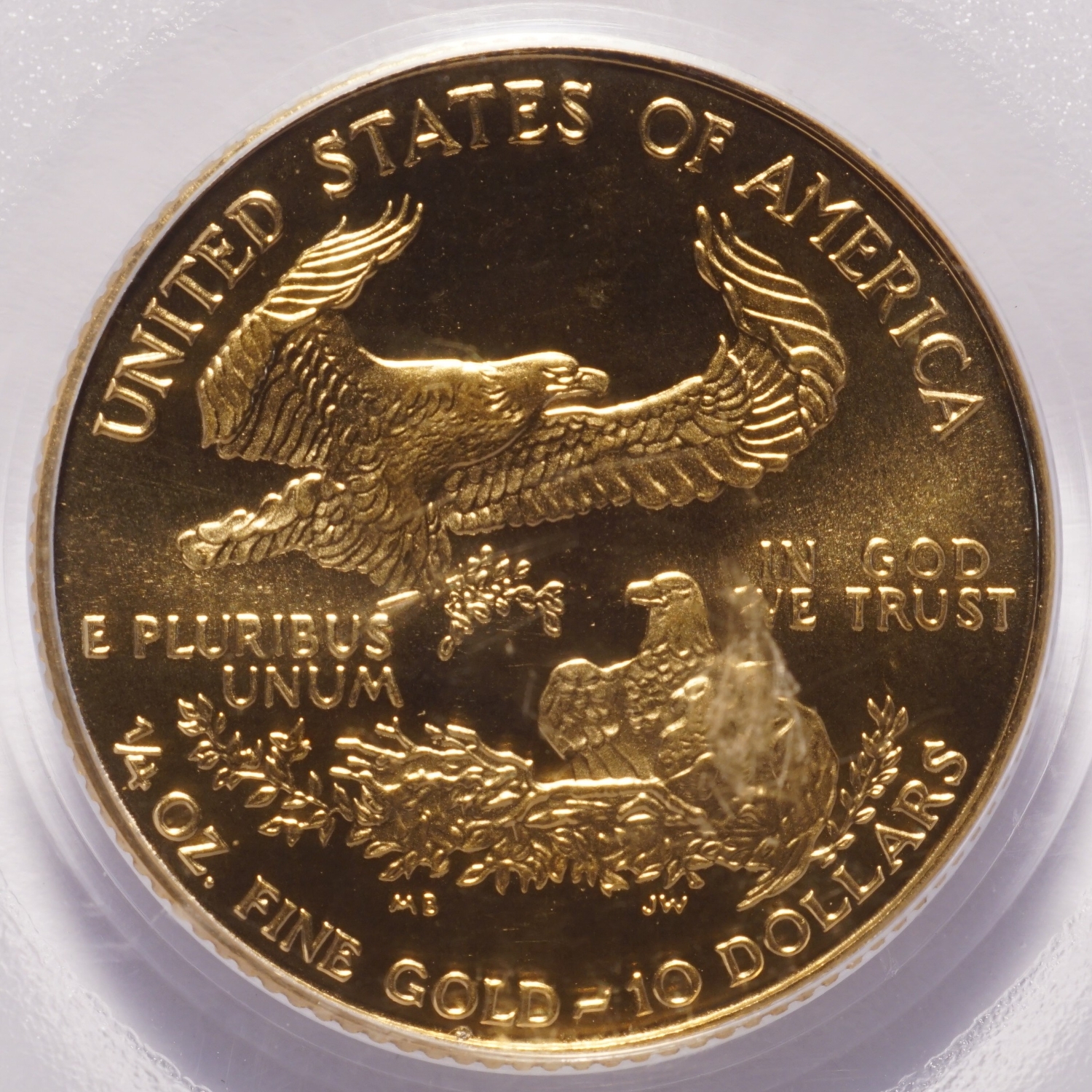 1999-W $10 Gold American Eagle PCGS MS69 Unfinished PR Dies - Image 4