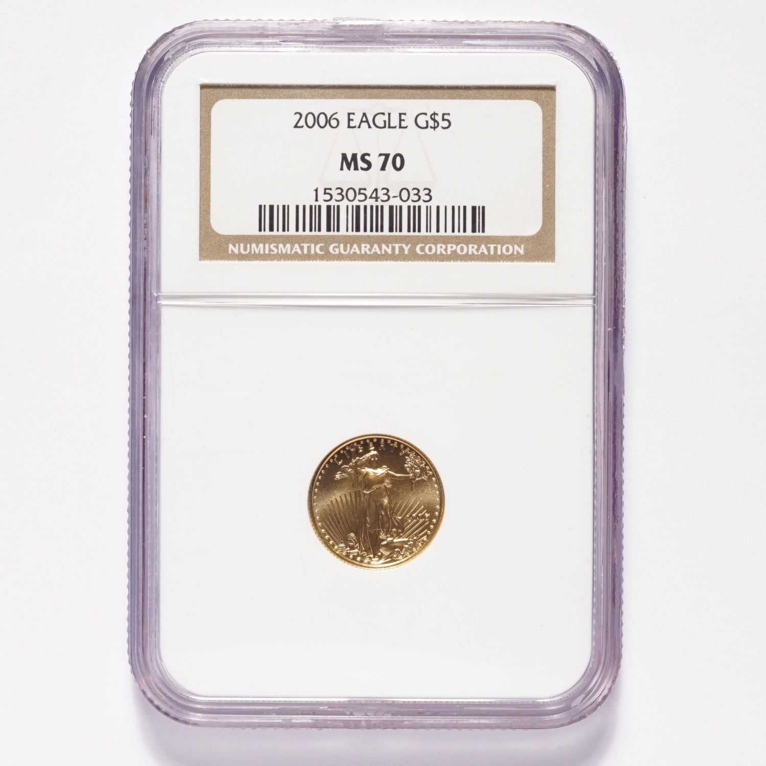 2006 $5 Gold American Eagle NGC MS70